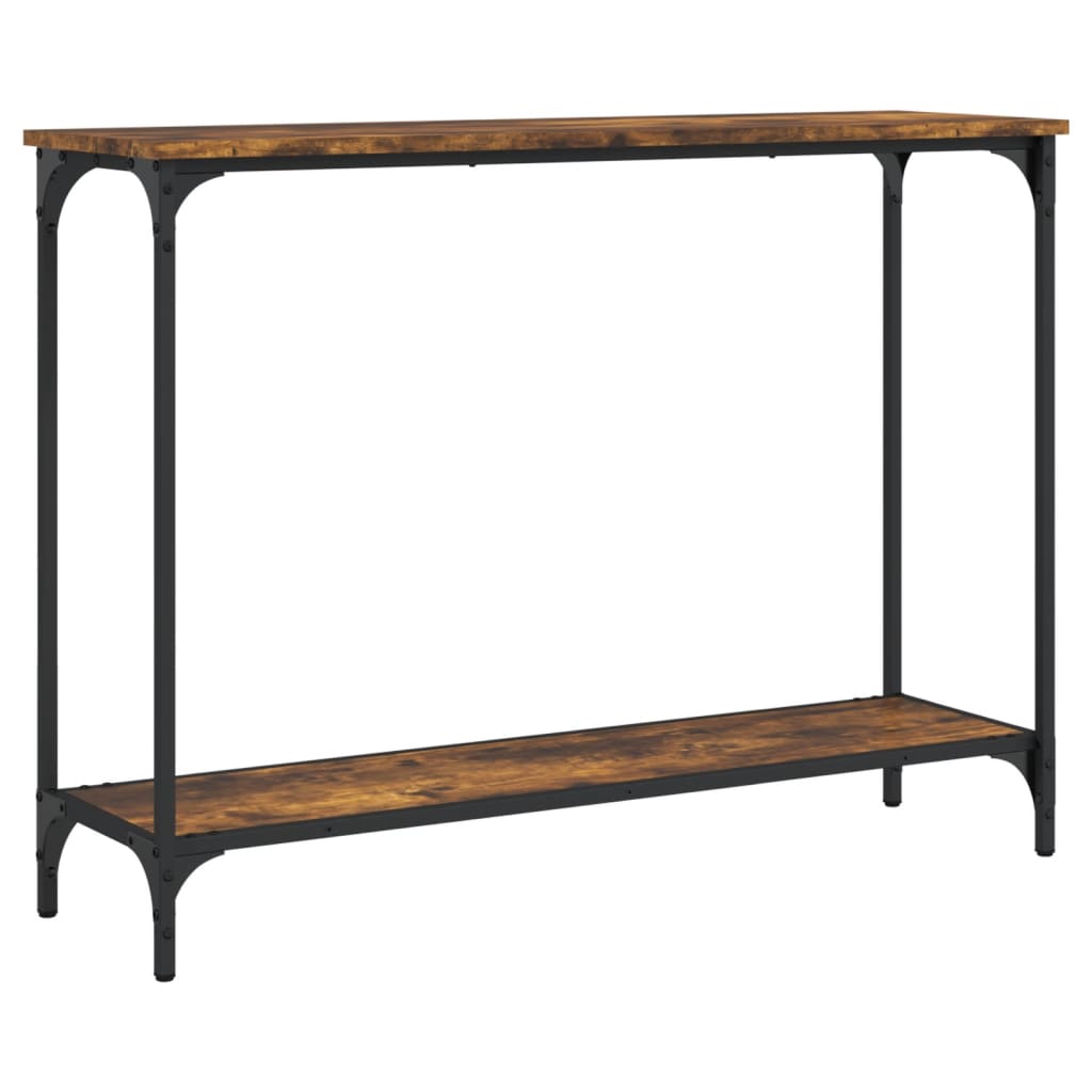 vidaXL Măsuță consolă, stejar fumuriu, 101x30,5x75 cm, lemn prelucrat vidaXL Măsuță consolă, stejar fumuriu, 101x30,5x75 cm, lemn prelucrat