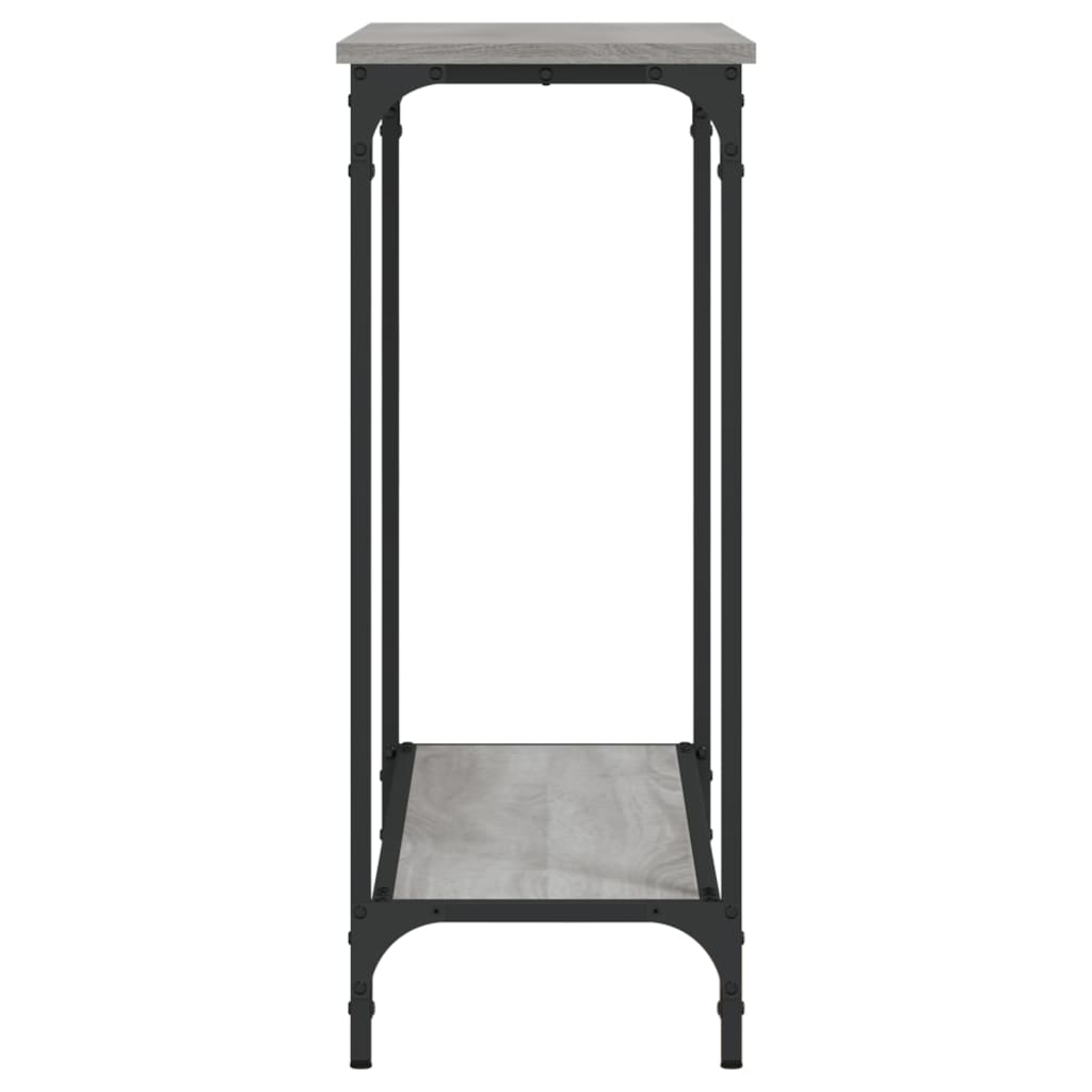 vidaXL Măsuță consolă, gri sonoma, 101x30,5x75 cm, lemn prelucrat vidaXL Măsuță consolă, gri sonoma, 101x30,5x75 cm, lemn prelucrat