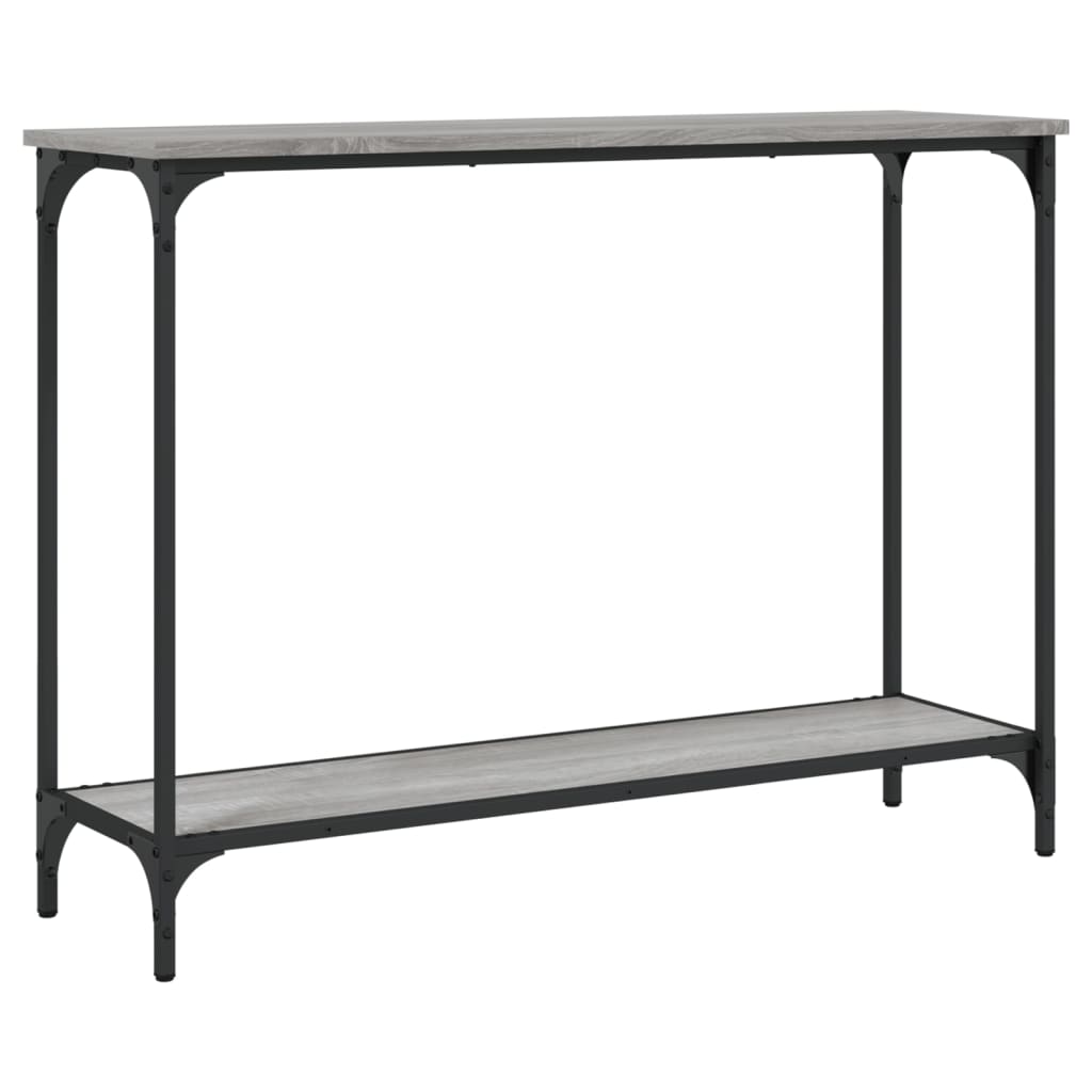 vidaXL Măsuță consolă, gri sonoma, 101x30,5x75 cm, lemn prelucrat vidaXL Măsuță consolă, gri sonoma, 101x30,5x75 cm, lemn prelucrat