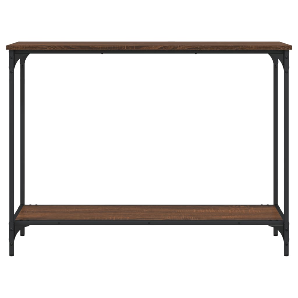 vidaXL Măsuță consolă, stejar maro, 101x30,5x75 cm, lemn prelucrat vidaXL Măsuță consolă, stejar maro, 101x30,5x75 cm, lemn prelucrat