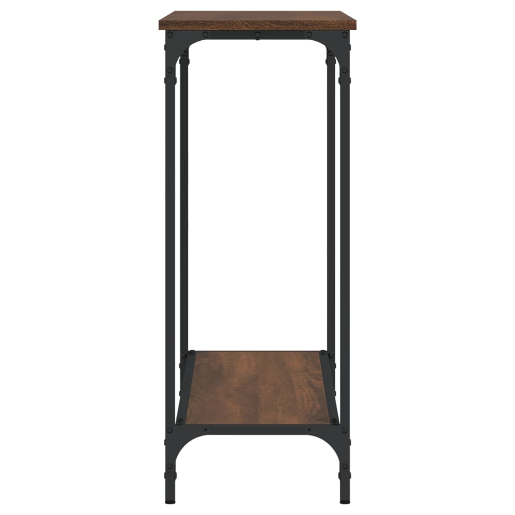 vidaXL Măsuță consolă, stejar maro, 101x30,5x75 cm, lemn prelucrat vidaXL Măsuță consolă, stejar maro, 101x30,5x75 cm, lemn prelucrat