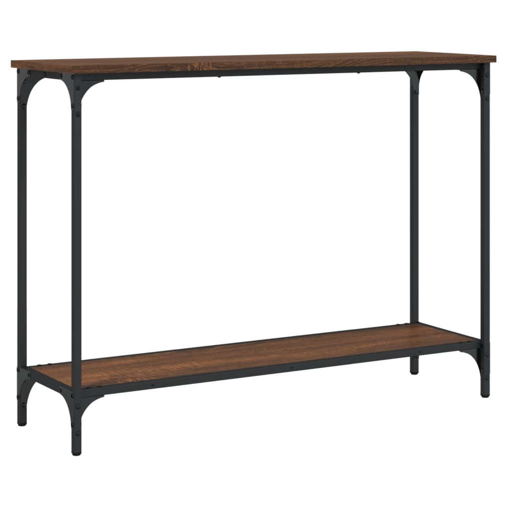 vidaXL Măsuță consolă, stejar maro, 101x30,5x75 cm, lemn prelucrat vidaXL Măsuță consolă, stejar maro, 101x30,5x75 cm, lemn prelucrat