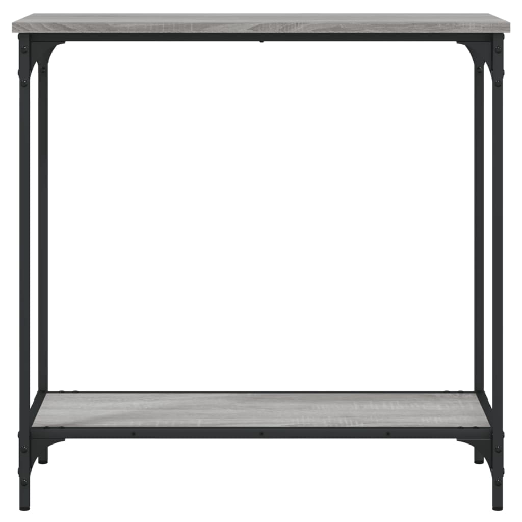vidaXL Masă consolă, gri sonoma, 75x30,5x75 cm, lemn prelucrat