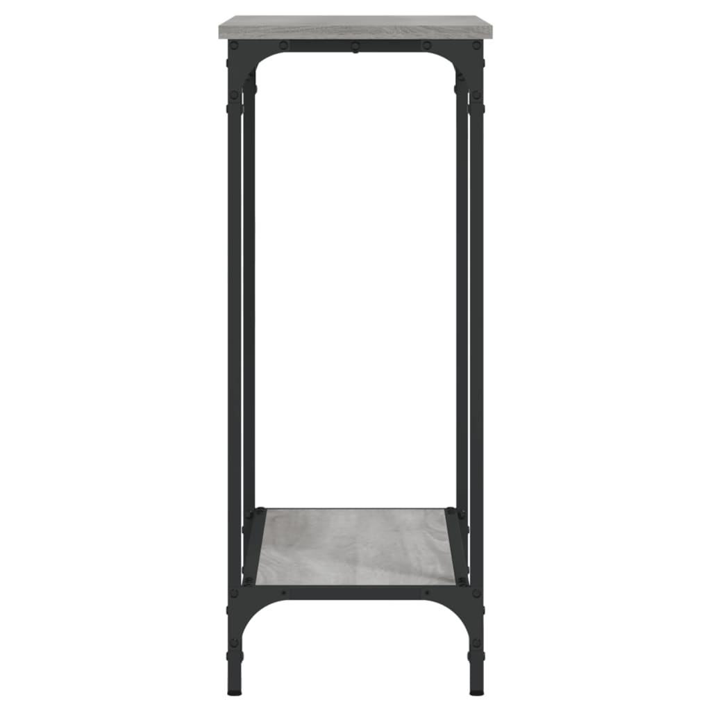 vidaXL Masă consolă, gri sonoma, 75x30,5x75 cm, lemn prelucrat