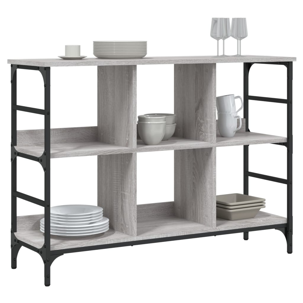 vidaXL Servantă, gri sonoma, 102x32x73,5 cm, lemn prelucrat vidaXL Servantă, gri sonoma, 102x32x73,5 cm, lemn prelucrat