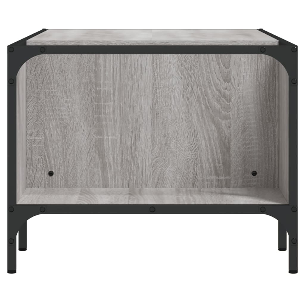 vidaXL Măsuță de cafea cu raft, gri sonoma, 100x51x40 cm, lemn vidaXL Măsuță de cafea cu raft, gri sonoma, 100x51x40 cm, lemn