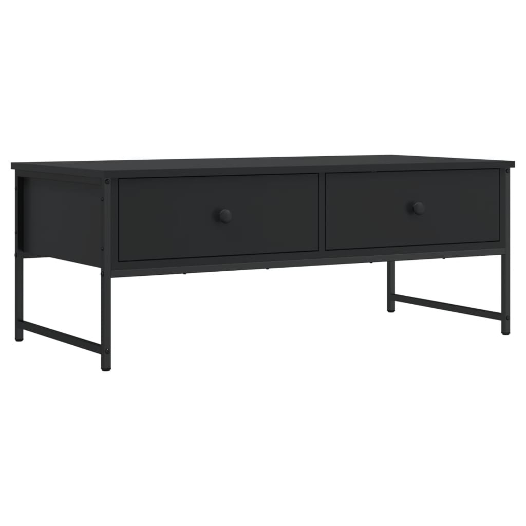 vidaXL Măsuță de cafea, negru, 101x49x39,5 cm, lemn prelucrat vidaXL Măsuță de cafea, negru, 101x49x39,5 cm, lemn prelucrat