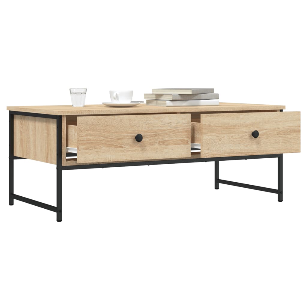 vidaXL Măsuță de cafea, stejar sonoma, 101x49x39,5 cm, lemn prelucrat vidaXL Măsuță de cafea, stejar sonoma, 101x49x39,5 cm, lemn prelucrat