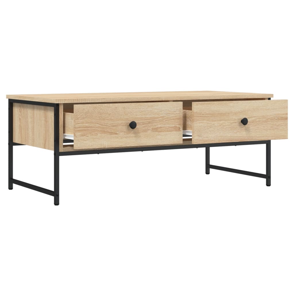 vidaXL Măsuță de cafea, stejar sonoma, 101x49x39,5 cm, lemn prelucrat vidaXL Măsuță de cafea, stejar sonoma, 101x49x39,5 cm, lemn prelucrat