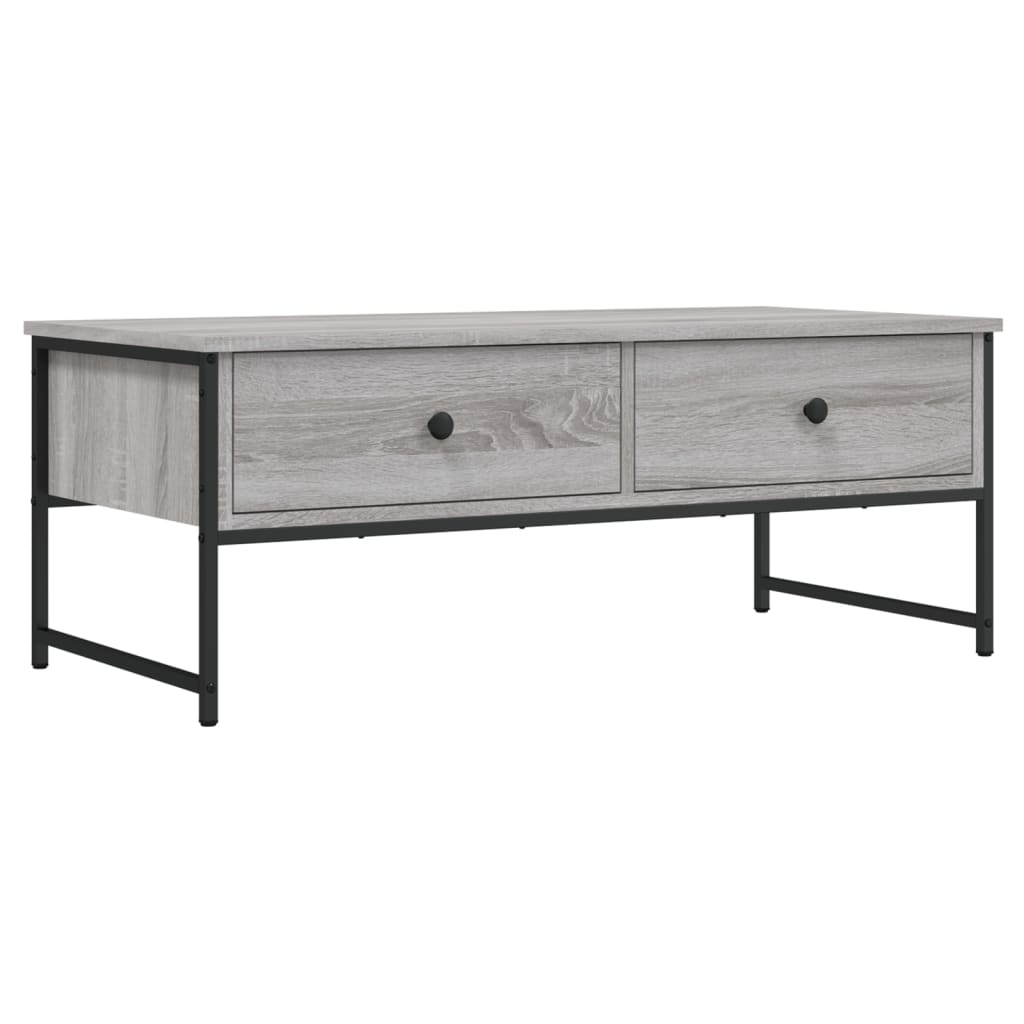 vidaXL Măsuță de cafea, gri sonoma, 101x49x39,5 cm, lemn compozit