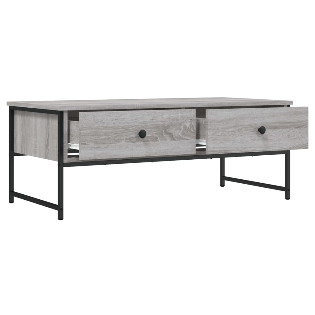 vidaXL Măsuță de cafea, gri sonoma, 101x49x39,5 cm, lemn compozit