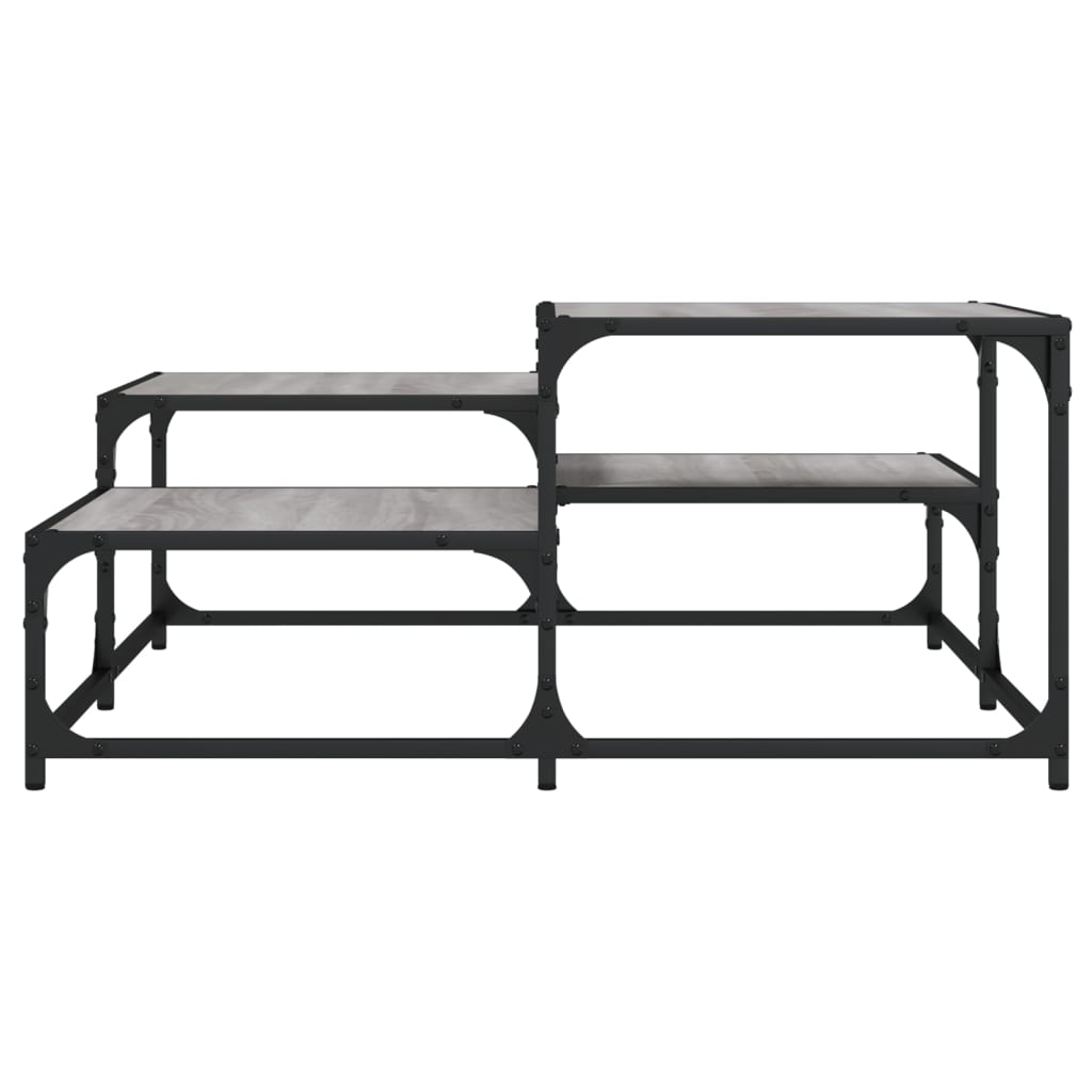 vidaXL Măsuță de cafea, gri sonoma, 87,5x87,5x40 cm, lemn prelucrat vidaXL Măsuță de cafea, gri sonoma, 87,5x87,5x40 cm, lemn prelucrat