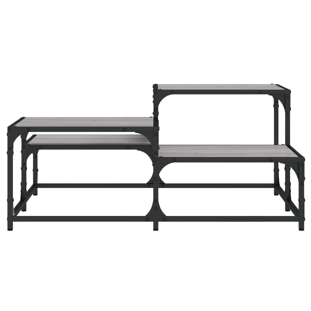 vidaXL Măsuță de cafea, gri sonoma, 87,5x87,5x40 cm, lemn prelucrat vidaXL Măsuță de cafea, gri sonoma, 87,5x87,5x40 cm, lemn prelucrat