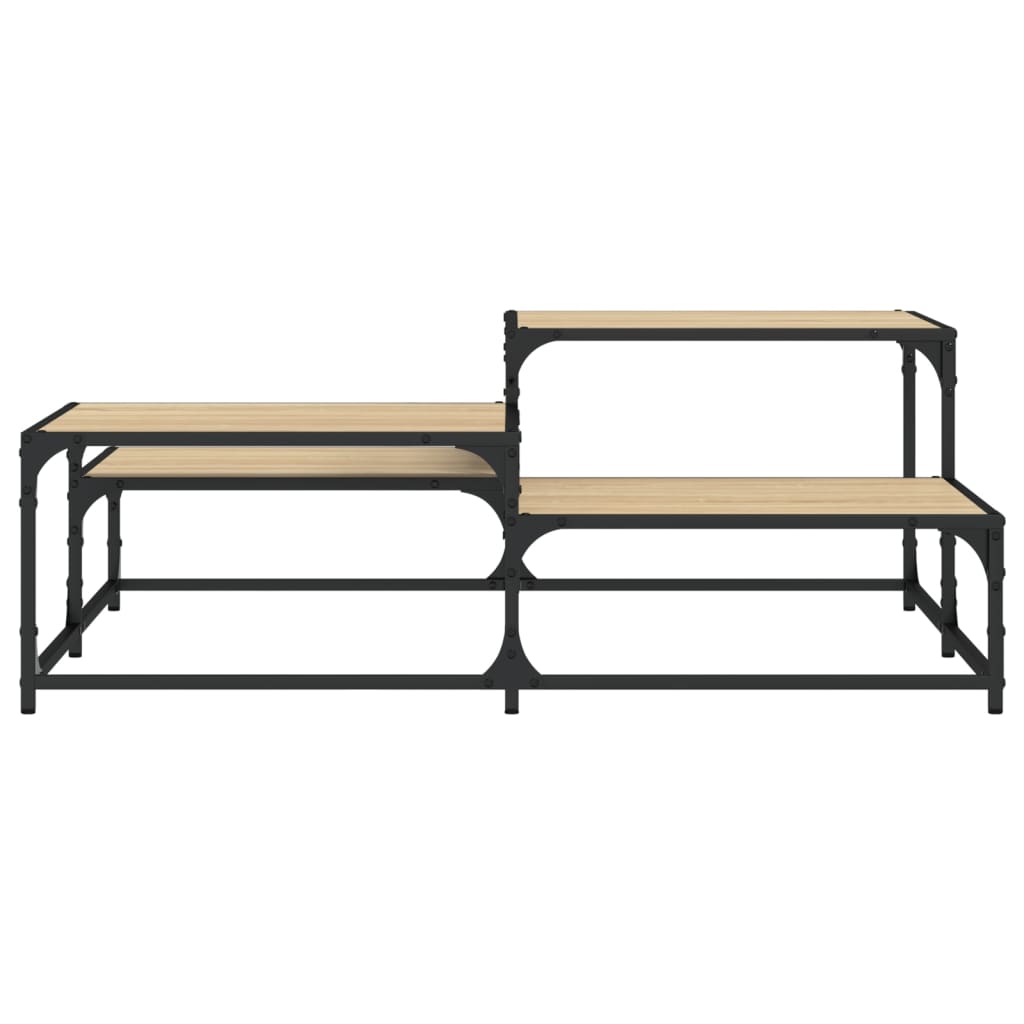 vidaXL Măsuță de cafea, stejar sonoma, 107x107x40 cm, lemn prelucrat vidaXL Măsuță de cafea, stejar sonoma, 107x107x40 cm, lemn prelucrat