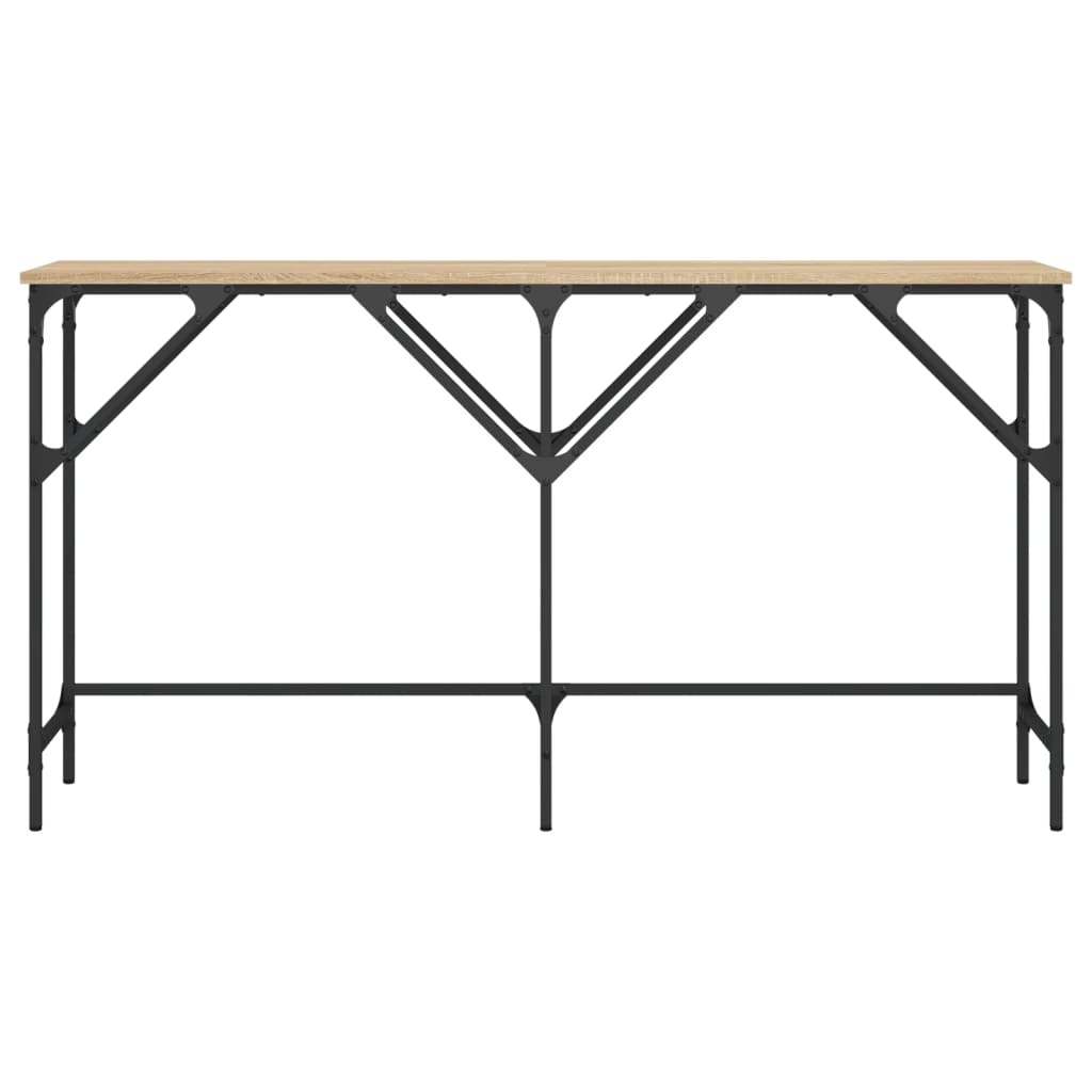 vidaXL Măsuță consolă, stejar sonoma, 140x29x75 cm, lemn prelucrat vidaXL Măsuță consolă, stejar sonoma, 140x29x75 cm, lemn prelucrat