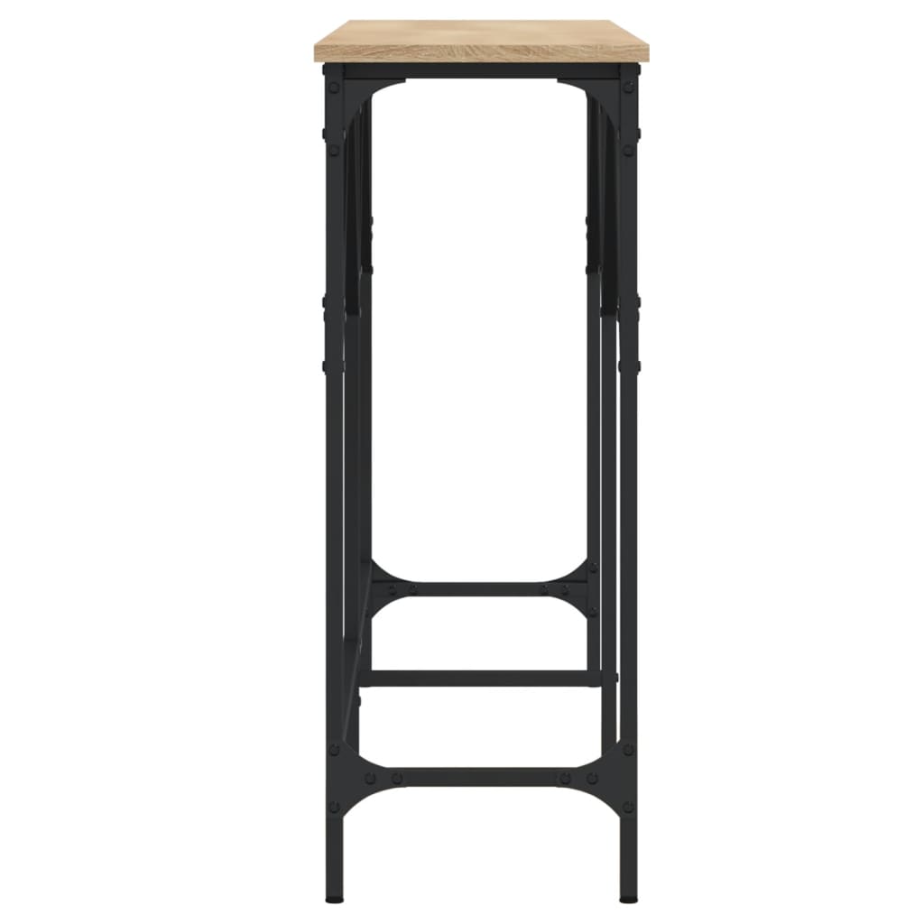 vidaXL Măsuță consolă, stejar sonoma, 140x29x75 cm, lemn prelucrat vidaXL Măsuță consolă, stejar sonoma, 140x29x75 cm, lemn prelucrat