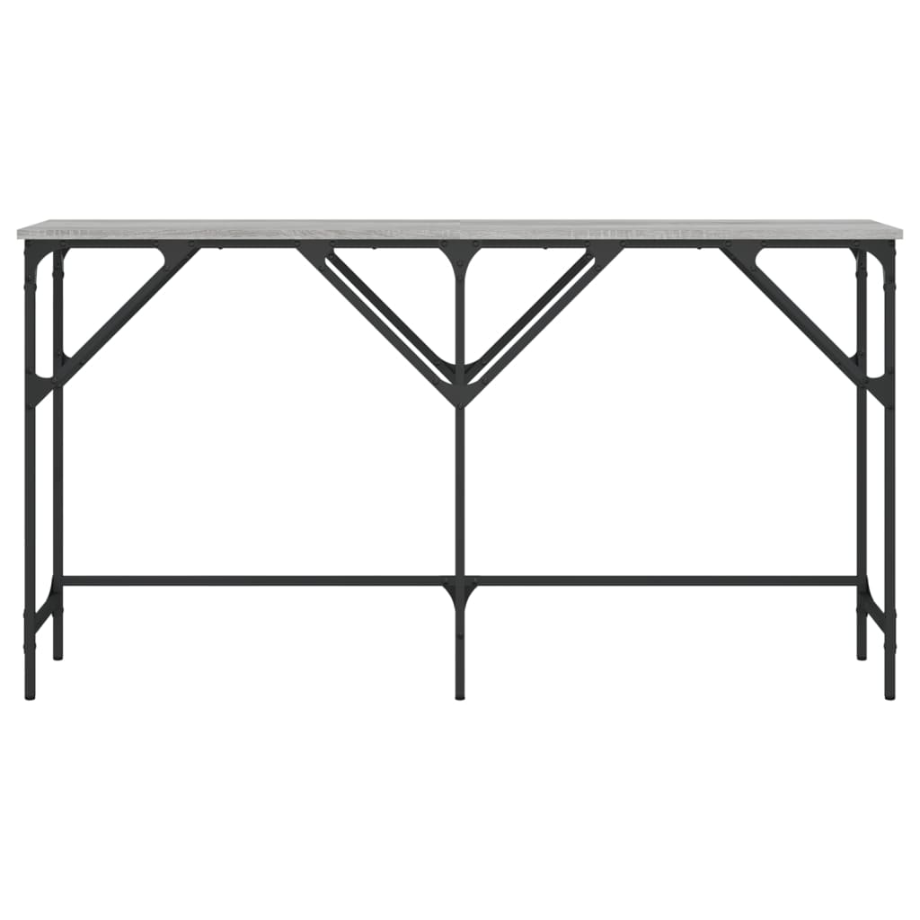 vidaXL Măsuță consolă, gri sonoma, 140x29x75 cm, lemn prelucrat vidaXL Măsuță consolă, gri sonoma, 140x29x75 cm, lemn prelucrat