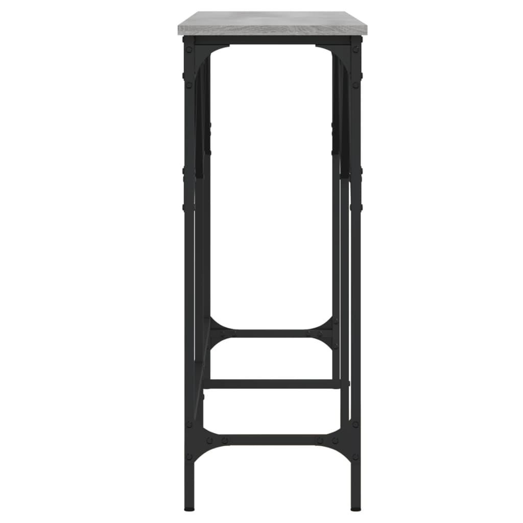 vidaXL Măsuță consolă, gri sonoma, 140x29x75 cm, lemn prelucrat vidaXL Măsuță consolă, gri sonoma, 140x29x75 cm, lemn prelucrat