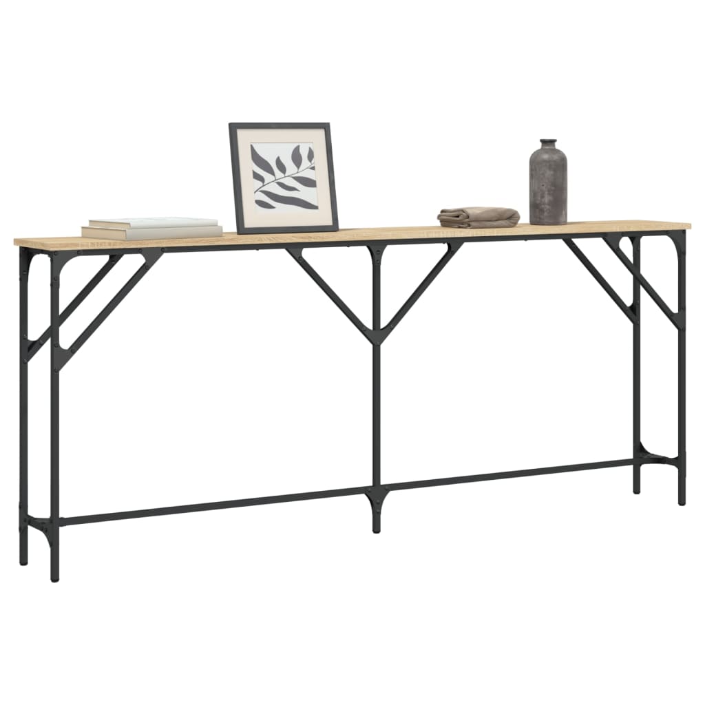 vidaXL Masă consolă, stejar sonoma, 180x23x75 cm, lemn prelucrat vidaXL Masă consolă, stejar sonoma, 180x23x75 cm, lemn prelucrat