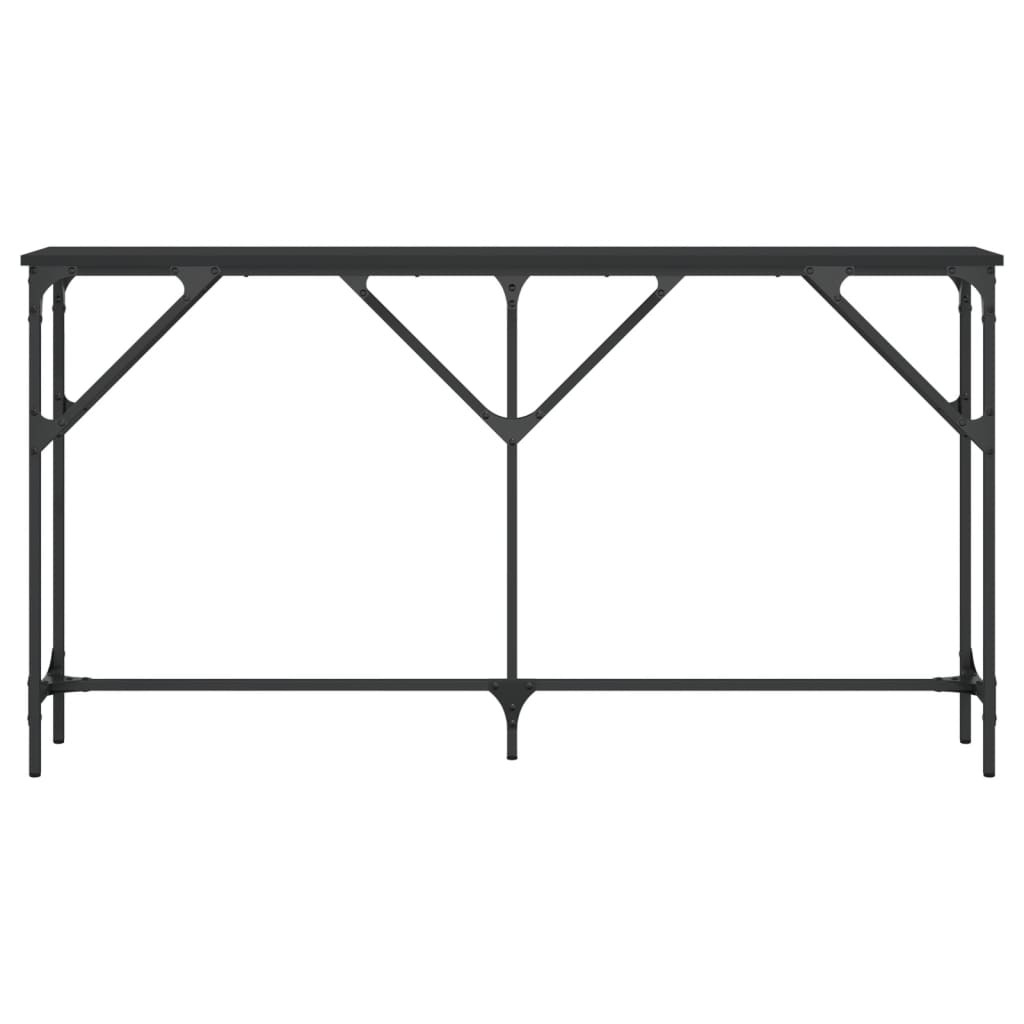 vidaXL Masă consolă, negru, 140x23x75 cm, lemn prelucrat