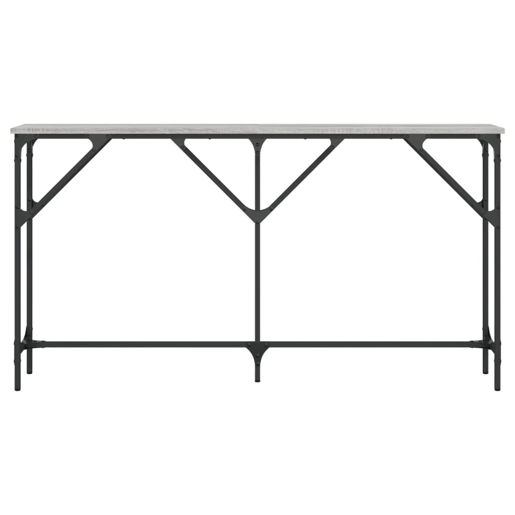 vidaXL Masă consolă, gri sonoma, 140x23x75 cm, lemn prelucrat