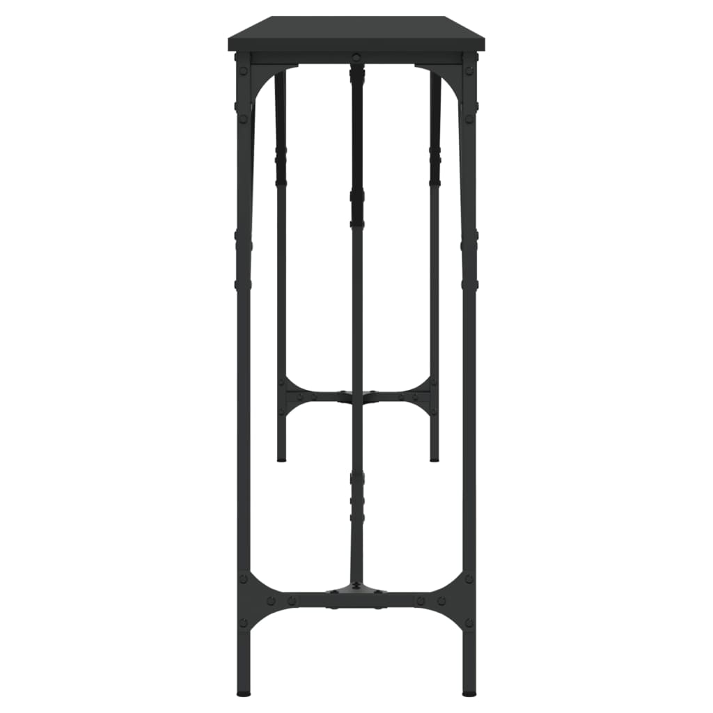 vidaXL Măsuță consolă, negru, 200x29x75 cm, lemn compozit vidaXL Măsuță consolă, negru, 200x29x75 cm, lemn compozit