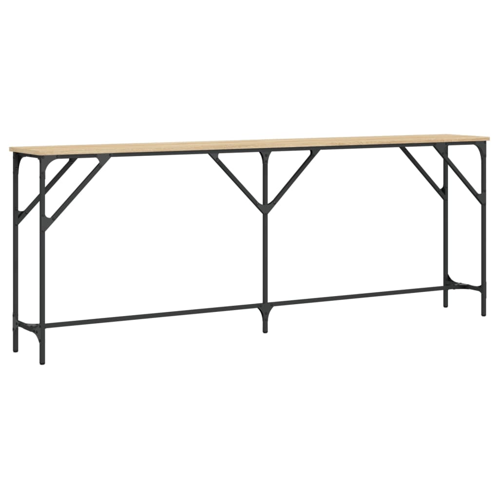 vidaXL Măsuță consolă, stejar sonoma, 200x29x75 cm, lemn prelucrat