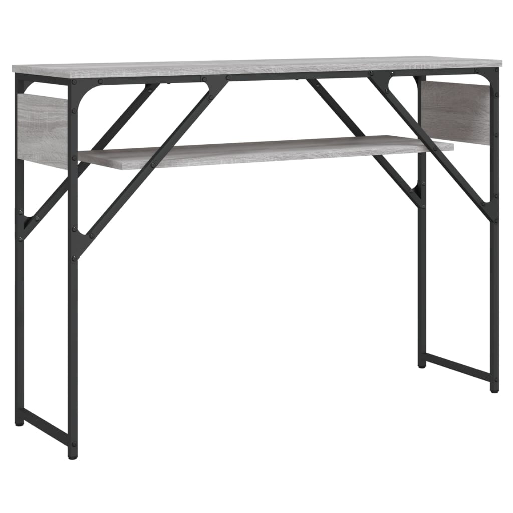 vidaXL Măsuță consolă cu raft gri sonoma 105x30x75 cm lemn prelucrat vidaXL Măsuță consolă cu raft gri sonoma 105x30x75 cm lemn prelucrat