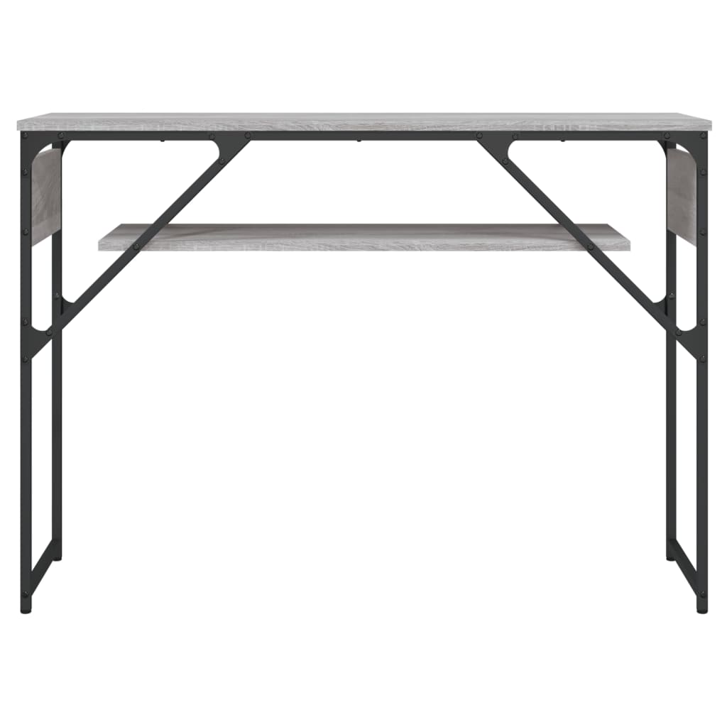 vidaXL Măsuță consolă cu raft gri sonoma 105x30x75 cm lemn prelucrat vidaXL Măsuță consolă cu raft gri sonoma 105x30x75 cm lemn prelucrat