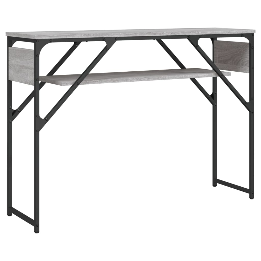 vidaXL Măsuță consolă cu raft gri sonoma 105x30x75 cm lemn prelucrat vidaXL Măsuță consolă cu raft gri sonoma 105x30x75 cm lemn prelucrat