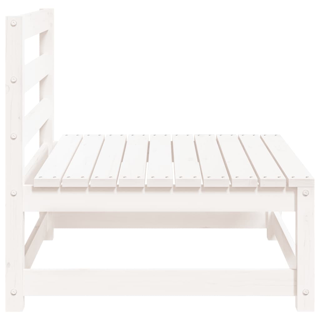 vidaXL Canapele grădină fără cotiere, 2 buc., alb, 70x70x67 cm vidaXL Canapele grădină fără cotiere, 2 buc., alb, 70x70x67 cm