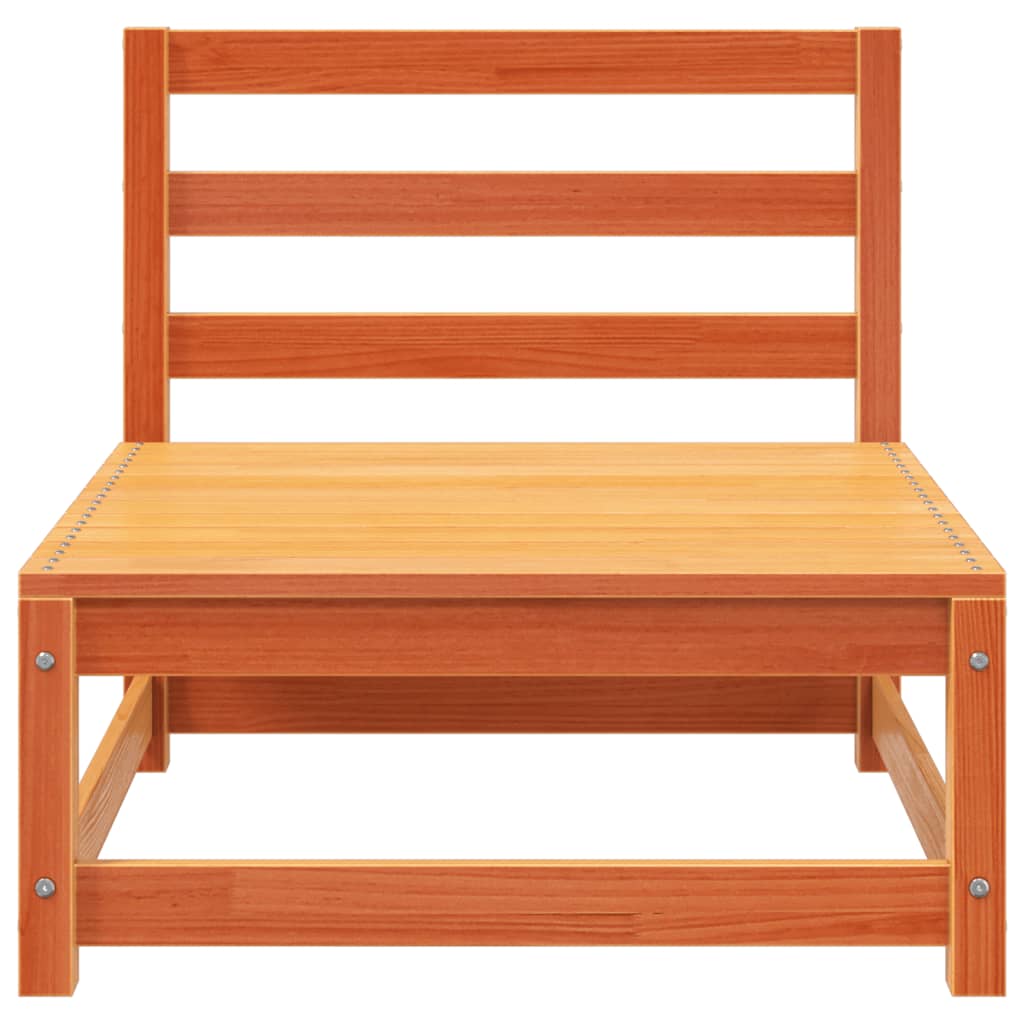 vidaXL Canapele grădină fără cotiere, 3 buc., maro ceruit, 70x70x67 cm vidaXL Canapele grădină fără cotiere, 3 buc., maro ceruit, 70x70x67 cm