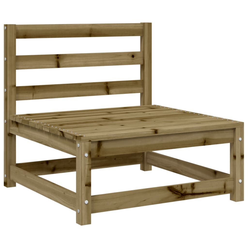vidaXL Canapele grădină fără cotiere 3 buc. 70x70x67cm lemn pin tratat vidaXL Canapele grădină fără cotiere 3 buc. 70x70x67cm lemn pin tratat