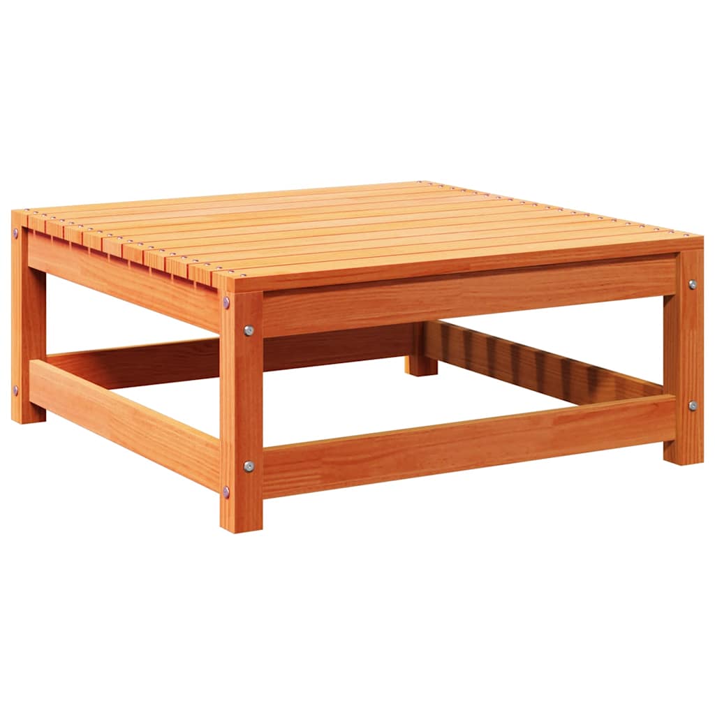 vidaXL Taburet de grădină, maro, 70x70x30 cm, lemn masiv de pin vidaXL Taburet de grădină, maro, 70x70x30 cm, lemn masiv de pin