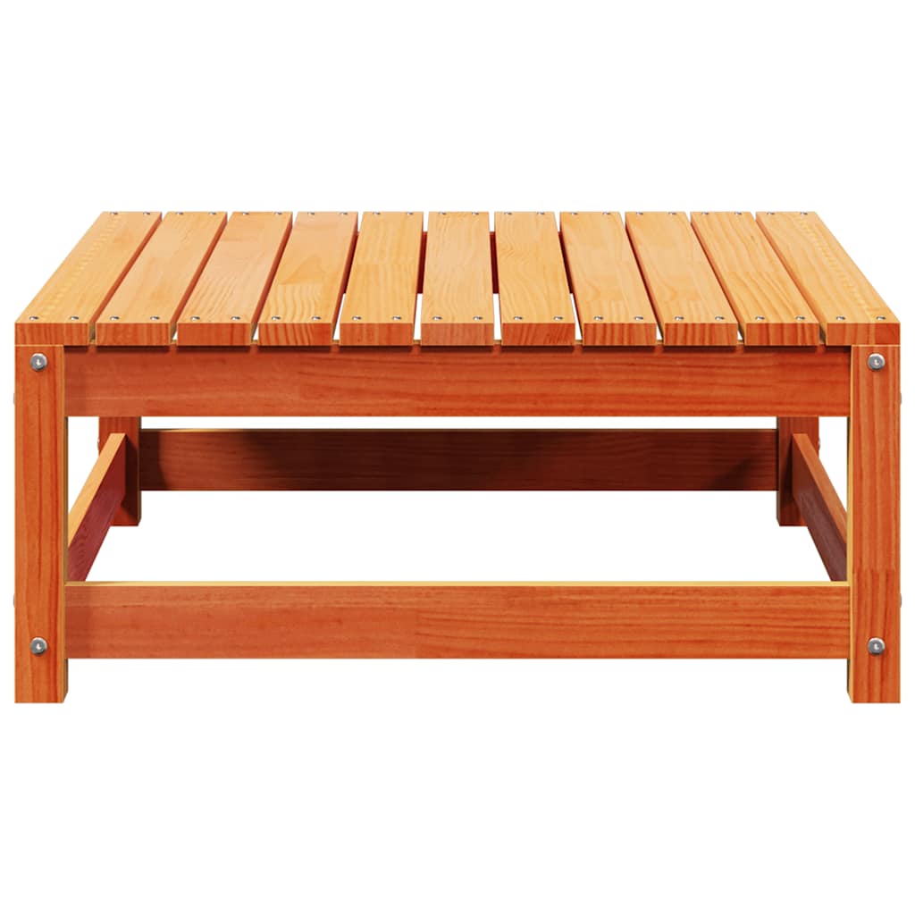 vidaXL Taburet de grădină, maro, 70x70x30 cm, lemn masiv de pin vidaXL Taburet de grădină, maro, 70x70x30 cm, lemn masiv de pin