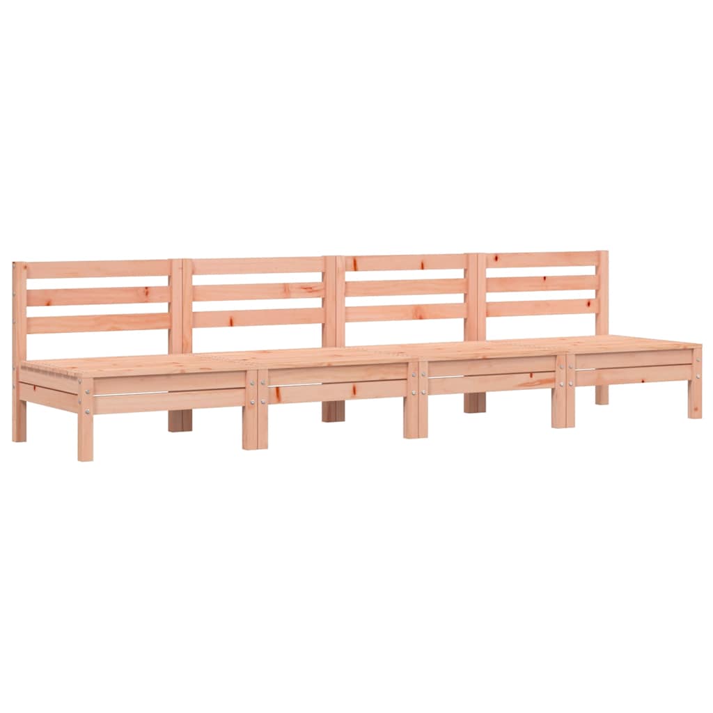 vidaXL Canapele de grădină fără cotiere, 4 buc., lemn masiv douglas vidaXL Canapele de grădină fără cotiere, 4 buc., lemn masiv douglas