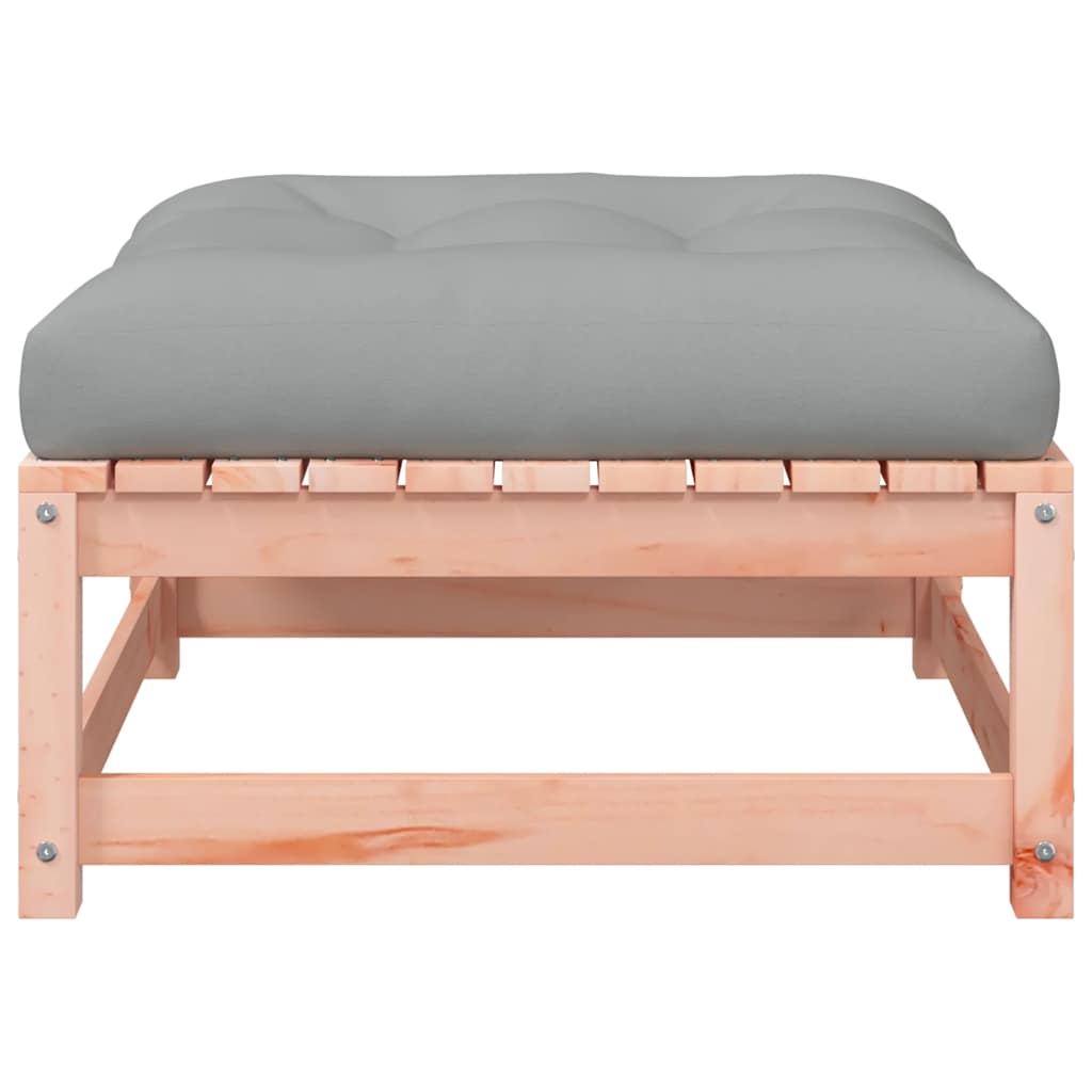 vidaXL Taburet de grădină cu pernă, lemn masiv douglas