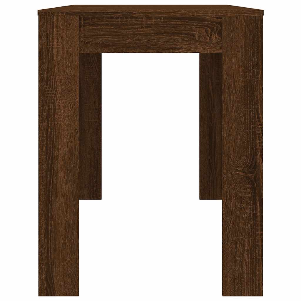 vidaXL Masă de bucătărie, stejar maro, 120x60x76 cm, lemn prelucrat vidaXL Masă de bucătărie, stejar maro, 120x60x76 cm, lemn prelucrat