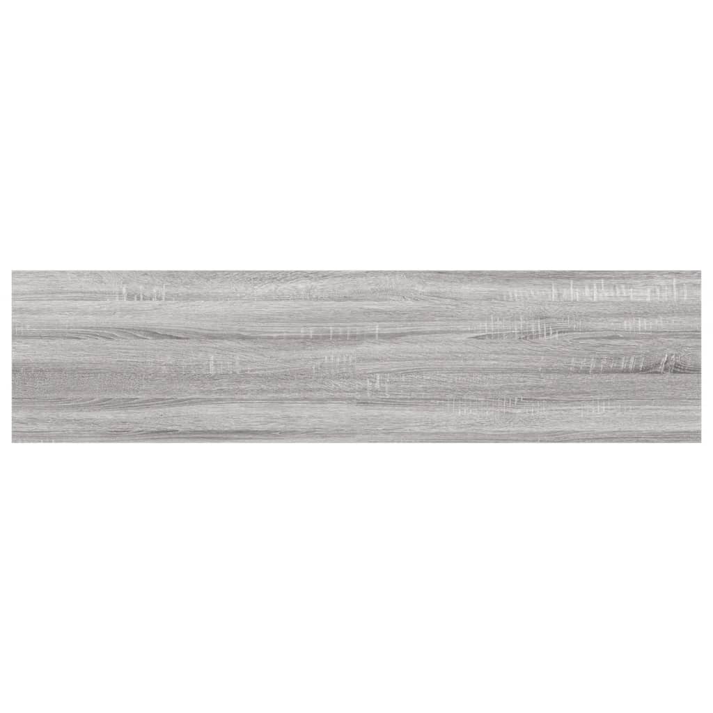 vidaXL Rafturi de perete, 4 buc., gri sonoma, 40x10x1,5 cm, lemn vidaXL Rafturi de perete, 4 buc., gri sonoma, 40x10x1,5 cm, lemn