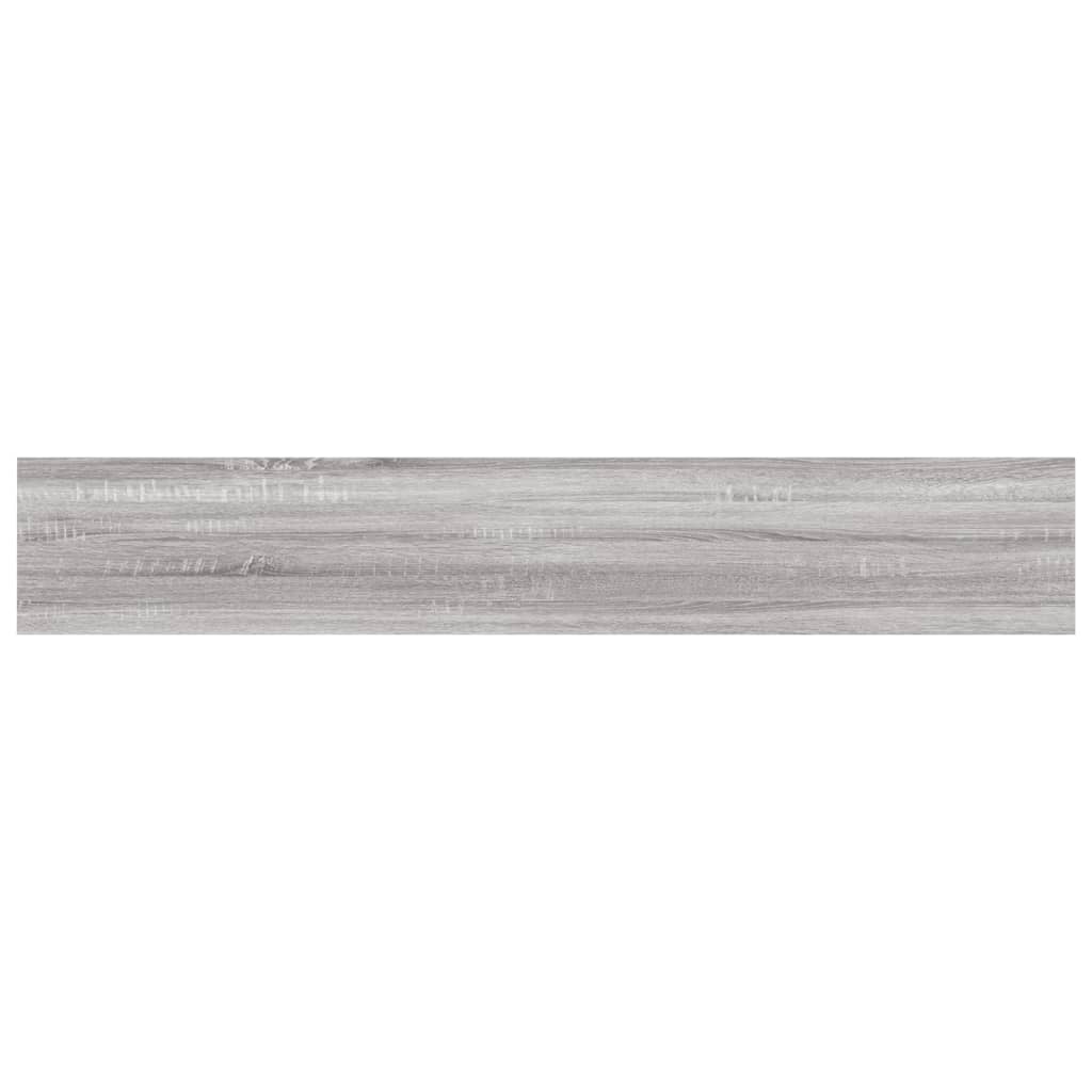 vidaXL Rafturi de perete, 4 buc., gri sonoma, 60x10x1,5 cm, lemn vidaXL Rafturi de perete, 4 buc., gri sonoma, 60x10x1,5 cm, lemn