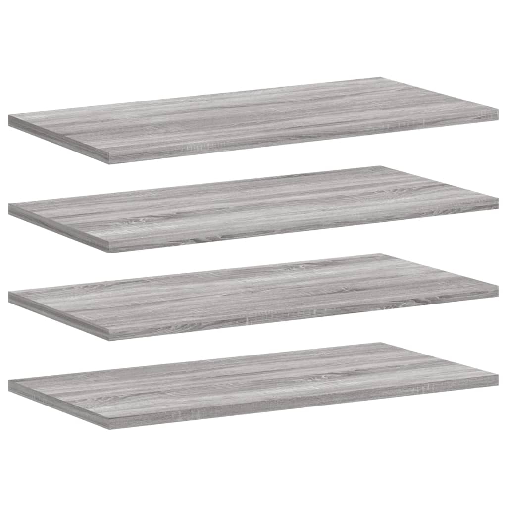 vidaXL Rafturi de perete, 4 buc., gri sonoma, 60x20x1,5 cm, lemn vidaXL Rafturi de perete, 4 buc., gri sonoma, 60x20x1,5 cm, lemn