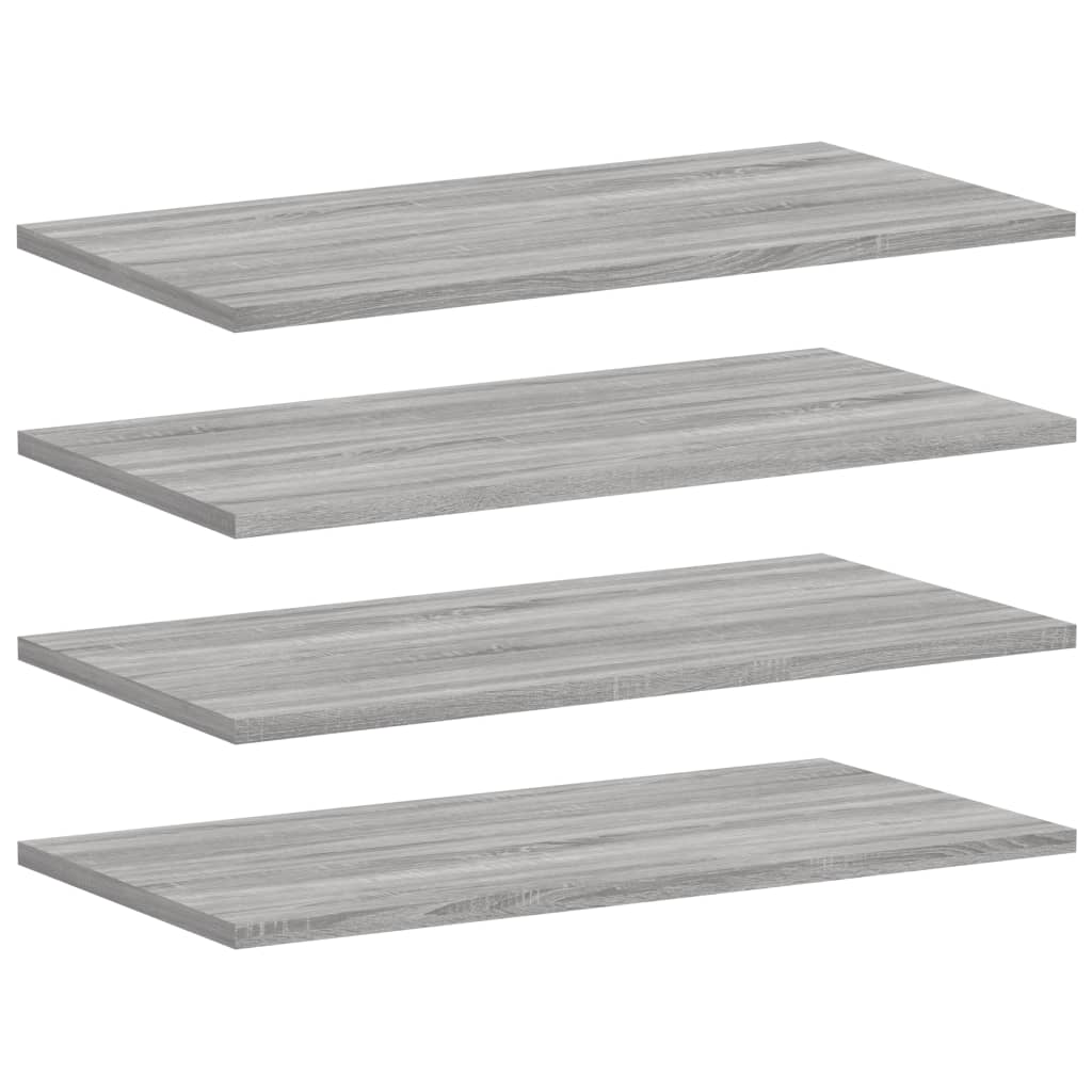 vidaXL Rafturi de perete, 4 buc., gri sonoma, 60x30x1,5 cm, lemn vidaXL Rafturi de perete, 4 buc., gri sonoma, 60x30x1,5 cm, lemn