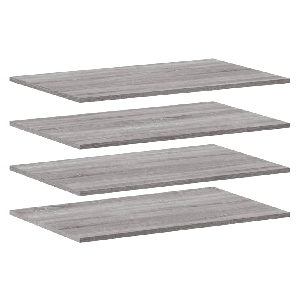 vidaXL Rafturi de perete, 4 buc., gri sonoma, 80x50x1,5 cm, lemn vidaXL Rafturi de perete, 4 buc., gri sonoma, 80x50x1,5 cm, lemn