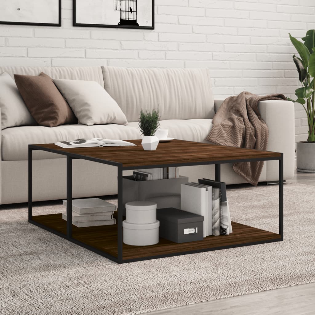 vidaXL Rafturi de perete, 4 buc., stejar maro, 80x50x1,5 cm, lemn vidaXL Rafturi de perete, 4 buc., stejar maro, 80x50x1,5 cm, lemn
