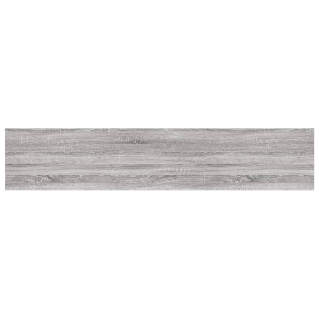 vidaXL Rafturi de perete, 4 buc., gri sonoma, 100x20x1,5 cm, lemn vidaXL Rafturi de perete, 4 buc., gri sonoma, 100x20x1,5 cm, lemn