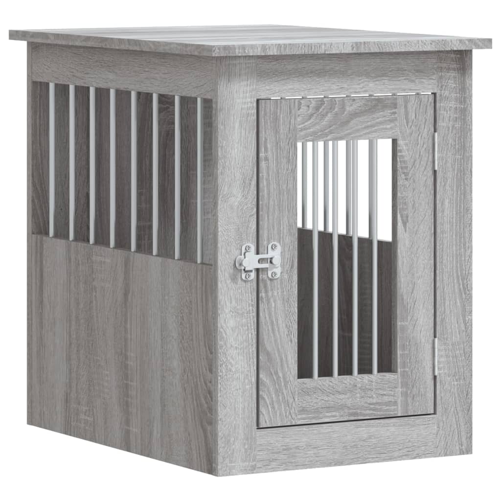 vidaXL Ladă pentru câini, gri sonoma, 45x62x59 cm, lemn prelucrat vidaXL Ladă pentru câini, gri sonoma, 45x62x59 cm, lemn prelucrat