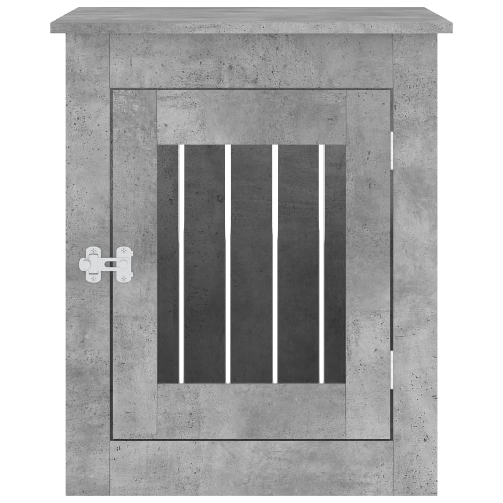 vidaXL Ladă pentru câini, gri beton, 55x75x65 cm, lemn compozit vidaXL Ladă pentru câini, gri beton, 55x75x65 cm, lemn compozit