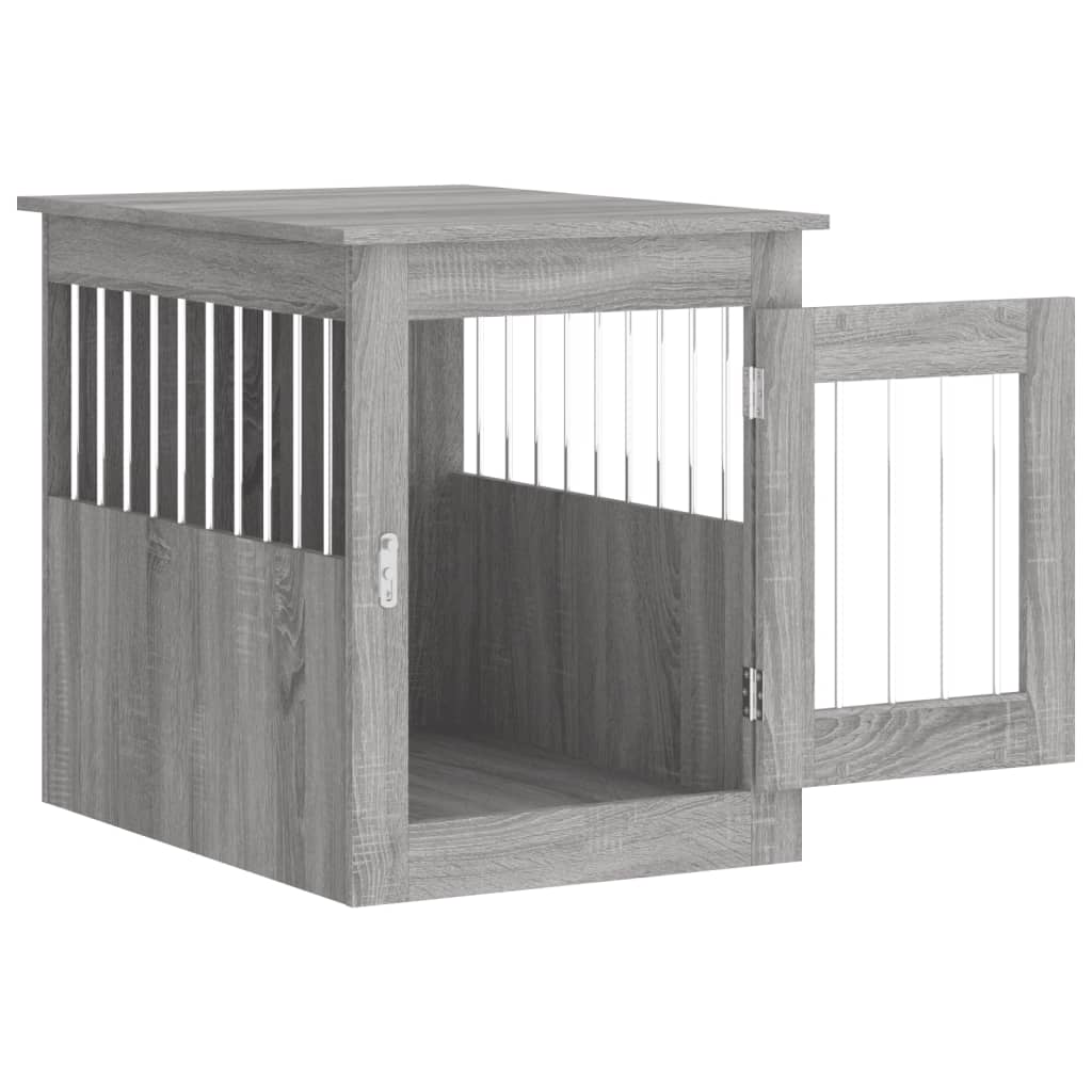 vidaXL Ladă pentru câini, gri sonoma, 55x75x65 cm, lemn compozit vidaXL Ladă pentru câini, gri sonoma, 55x75x65 cm, lemn compozit