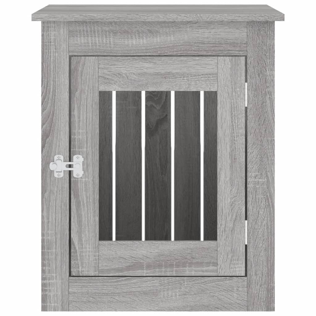vidaXL Ladă pentru câini, gri sonoma, 55x75x65 cm, lemn compozit vidaXL Ladă pentru câini, gri sonoma, 55x75x65 cm, lemn compozit