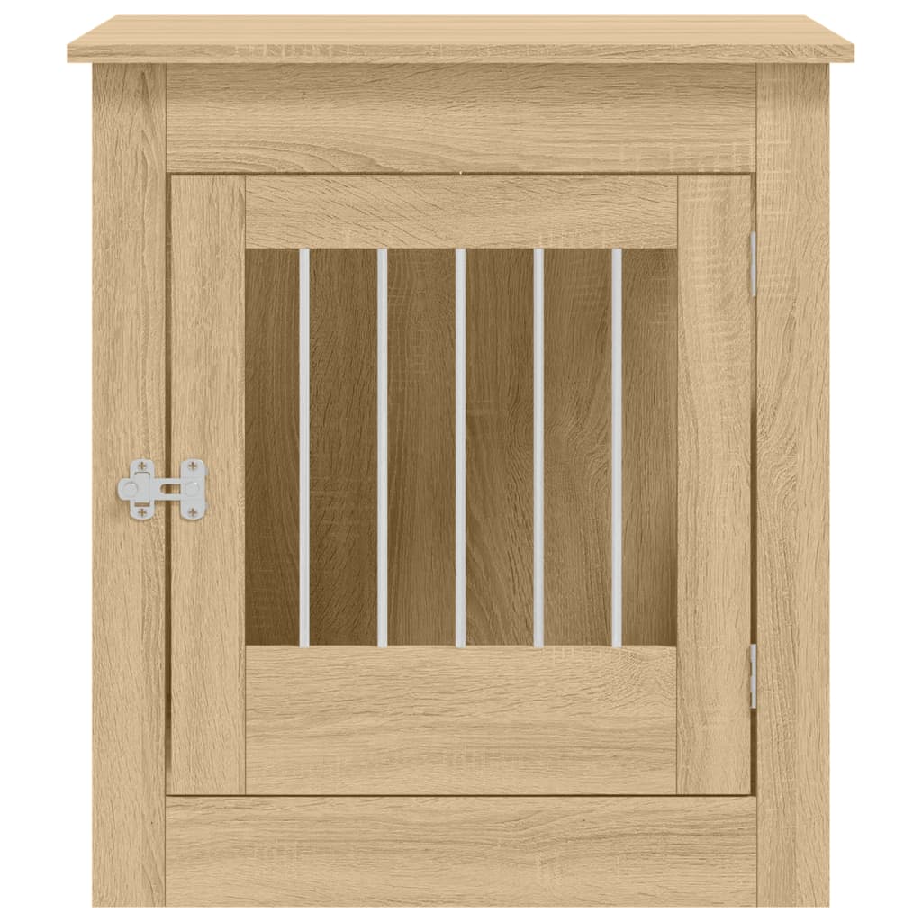 vidaXL Ladă pentru câini, stejar sonoma, 64,5x80x71 cm, lemn compozit vidaXL Ladă pentru câini, stejar sonoma, 64,5x80x71 cm, lemn compozit